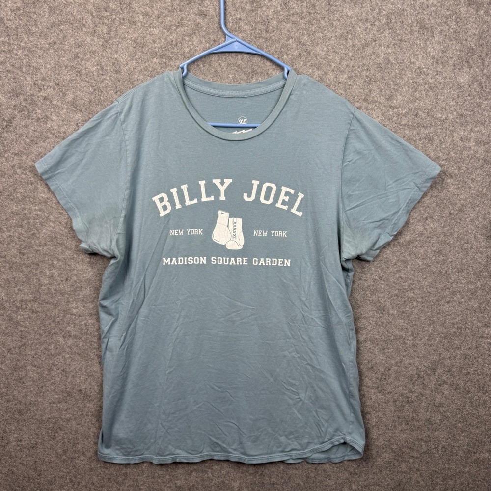 Billy Joel Madison Square Garden Barking Irons T-Shirt Mens XL Blue MSG Joel 18 - Picture 7 of 10